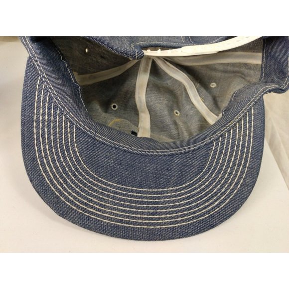 WHITE TRUCKS WT K-Brand Cap Trucker Hat Snapback Baseball Vintage 80s denim - Picture 7 of 9